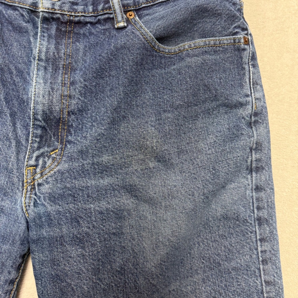 Levis 505 Regular Fit Denim Shorts Mens 36 Medium Wash Blue Jean 34505-2114 - Picture 2 of 7